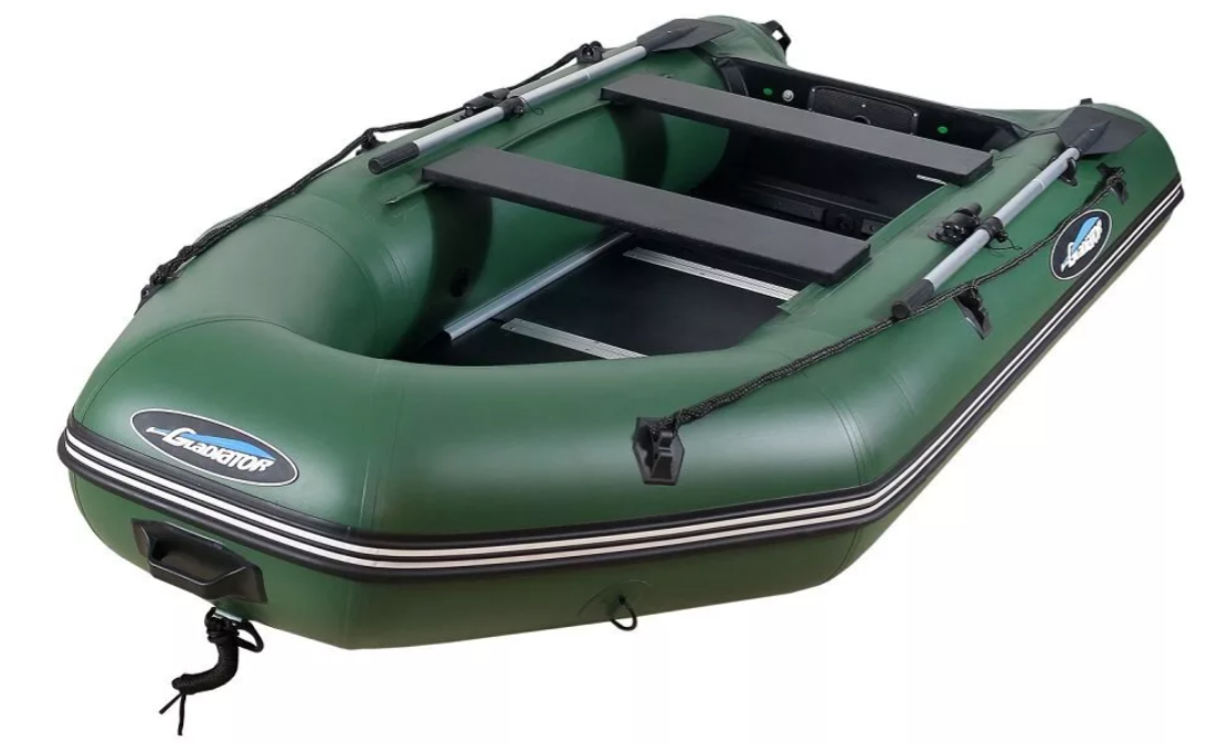 МОТОРНО-ГРЕБНАЯ ЛОДКА ПВХ GLADIATOR А 340 ТК С ФАНЕРНЫМ ПОЛОМ в Петрозаводске