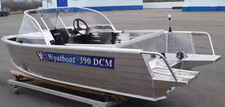 Алюминиевый катер Wyatboat-390 DCM Увеличенный борт в Петрозаводске