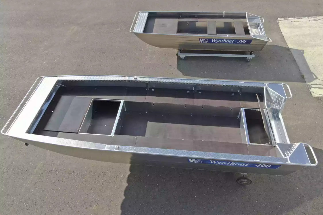 Алюминиевая лодка Wyatboat-490 Jonboat в Петрозаводске