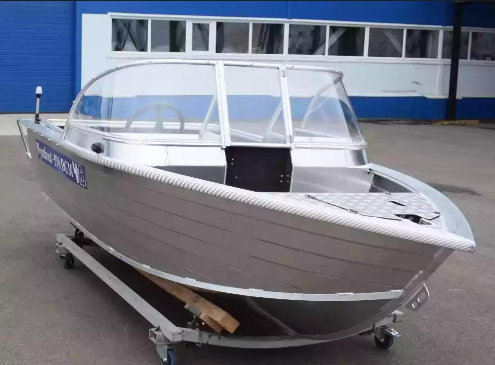 Алюминиевая лодка Wyatboat-390 DCM Увеличенный борт в Петрозаводске