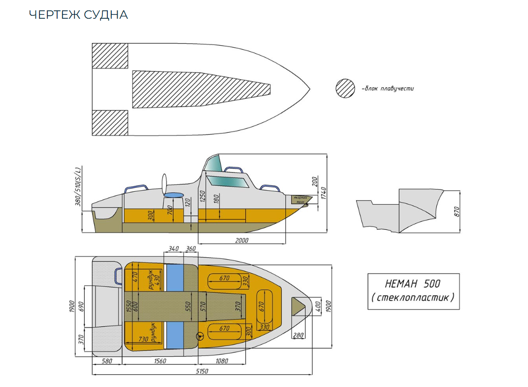 Стеклопластиковый катер Neman-500 в Петрозаводске