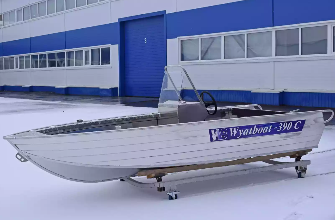 Алюминиевая лодка Wyatboat-390 C в Петрозаводске