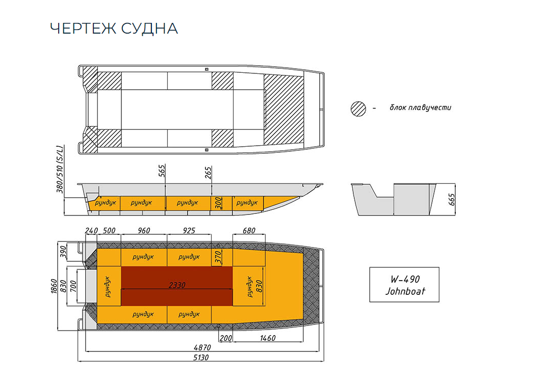 Алюминиевая лодка Wyatboat-490 Jonboat в Петрозаводске