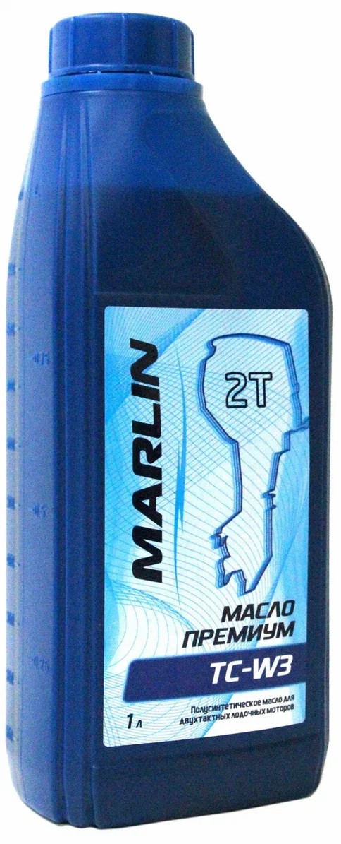 МАСЛО ПОЛУСИНТЕТИЧЕСКОЕ MARLIN ПРЕМИУМ 2Т, TC-W3, 1 ЛИТР в Петрозаводске