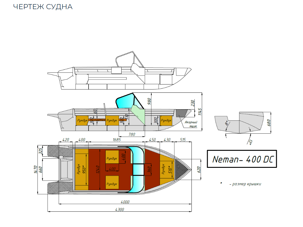 Алюминиевый катер Neman-400 DC в Петрозаводске