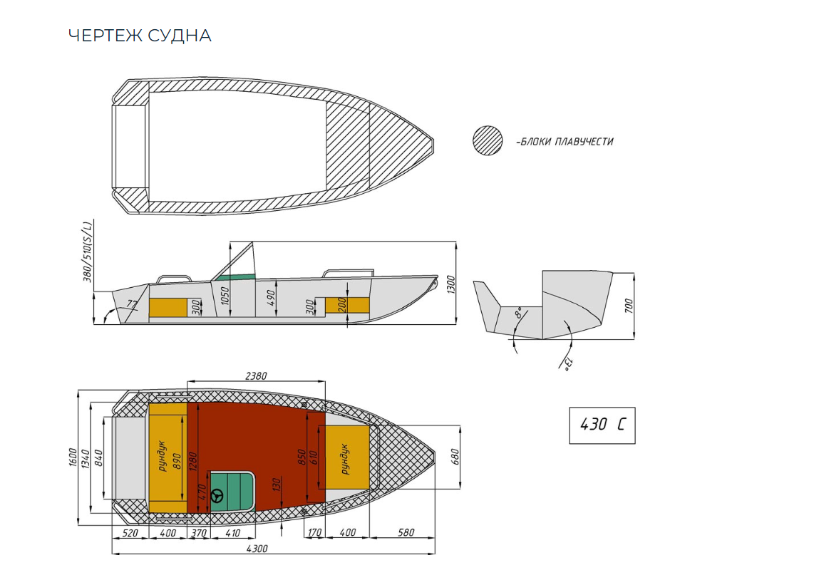 Алюминиевый катер Wyatboat-430 C в Петрозаводске