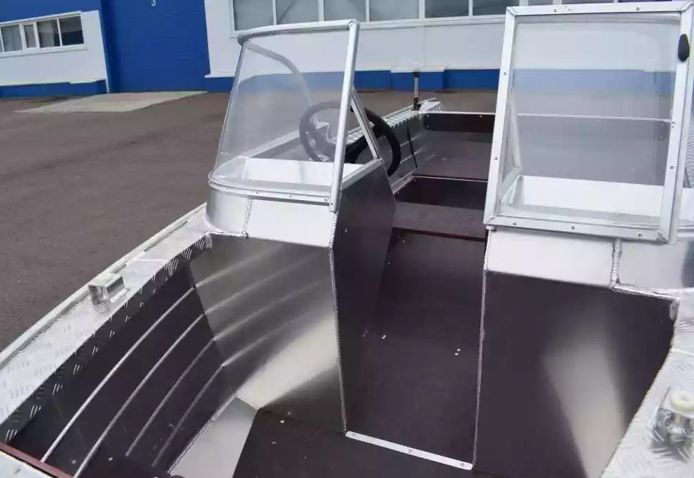 Алюминиевая лодка Wyatboat-390 DCM Увеличенный борт в Петрозаводске