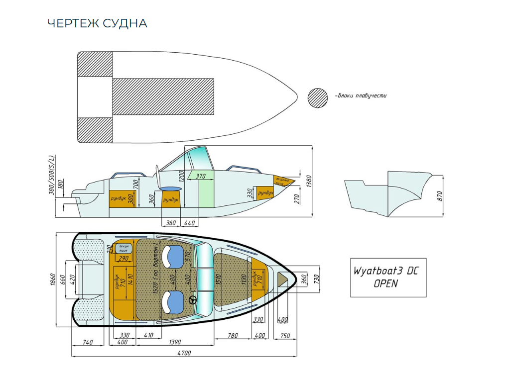 Стеклопластиковый катер Wyatboat-3 DC Open в Петрозаводске