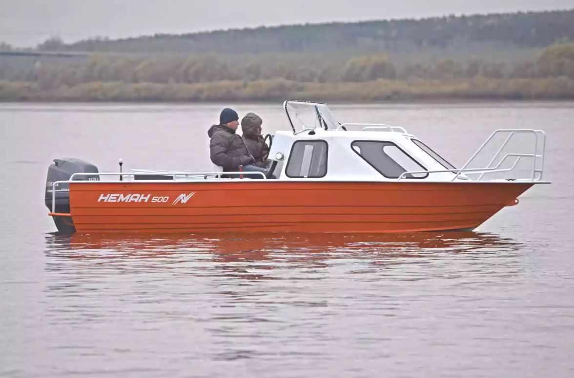 Алюминиевый катер Неман-500 (каютный) в Петрозаводске