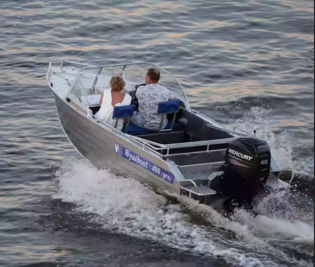 Алюминиевый катер Wyatboat-490 Pro в Петрозаводске