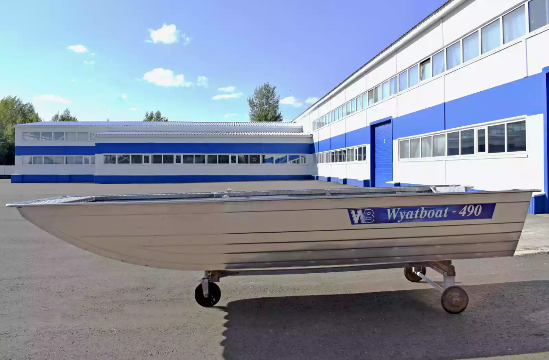 Алюминиевая лодка Wyatboat-490 Jonboat в Петрозаводске