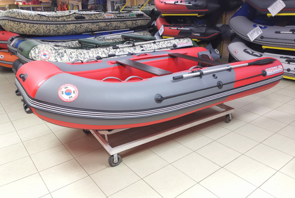 КОМПЛЕКТ Лодка MISHIMO PRO 350 + ЛОДОЧНЫЙ МОТОР MARLIN MP 9.9 (20) AMHS PRO в Петрозаводске