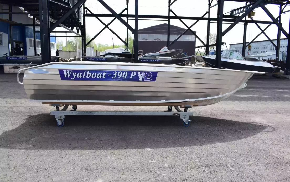 Алюминиевая лодка Wyatboat-390Р Увеличенный борт в Петрозаводске