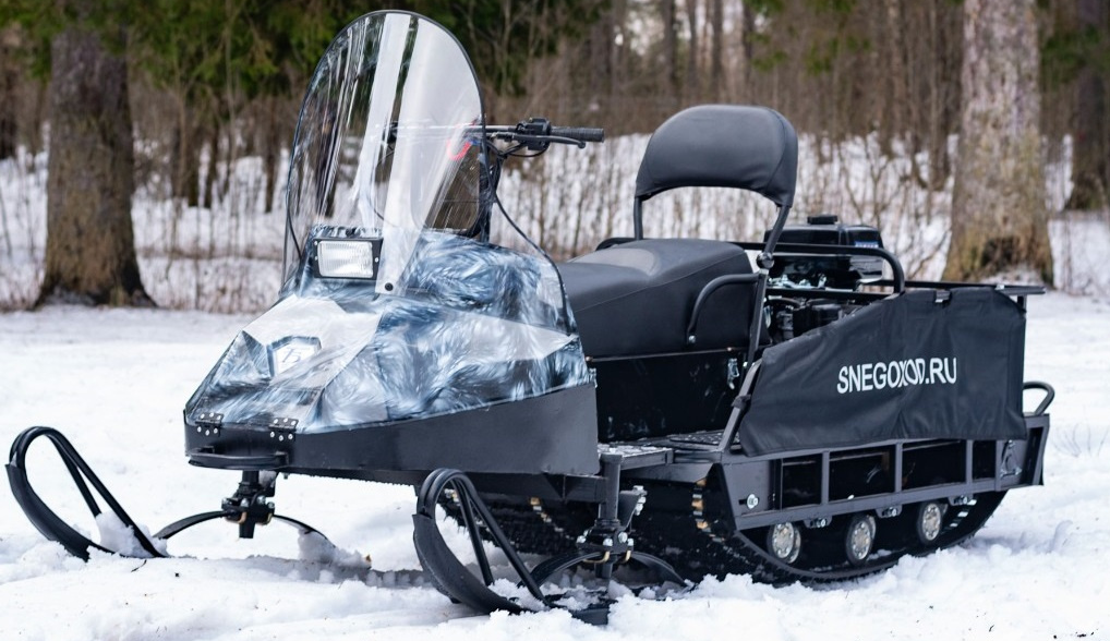 Миниснегоход Бурлак Егерь Экспедитор 15 л.с. , реверс, тормоз, капот белый в Петрозаводске