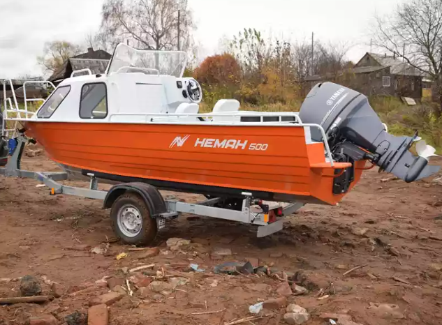 Алюминиевый катер Неман-500 (каютный) в Петрозаводске