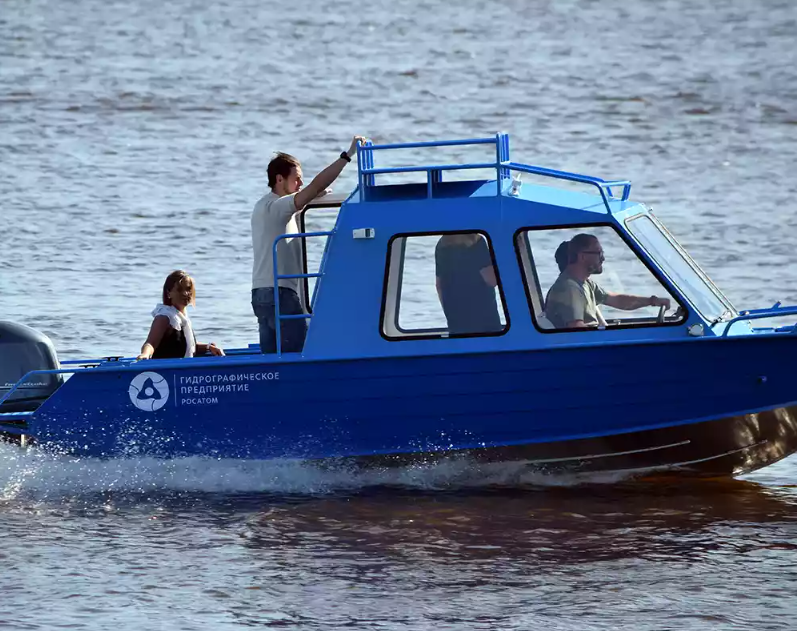 Алюминиевый катер Неман-500 (закрытая рубка) в Петрозаводске