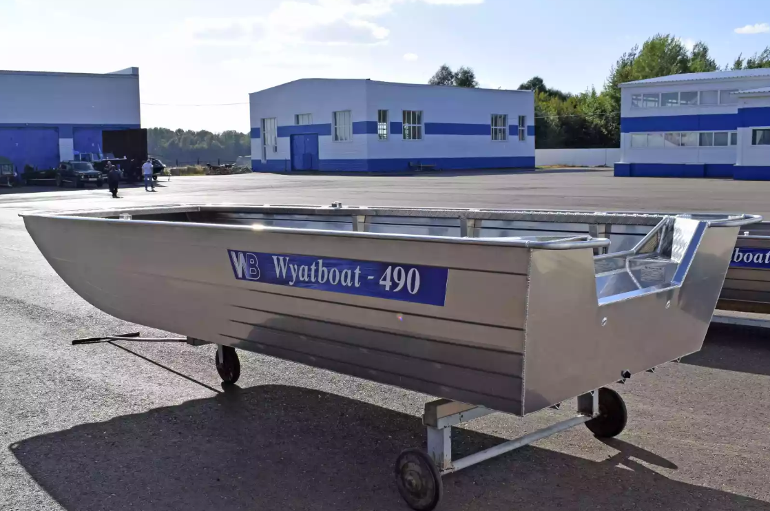 Алюминиевая лодка Wyatboat-490 Jonboat в Петрозаводске