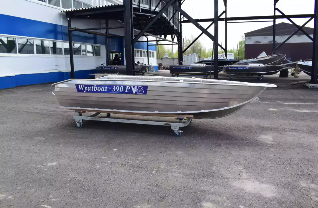Алюминиевая лодка Wyatboat-390Р Увеличенный борт в Петрозаводске