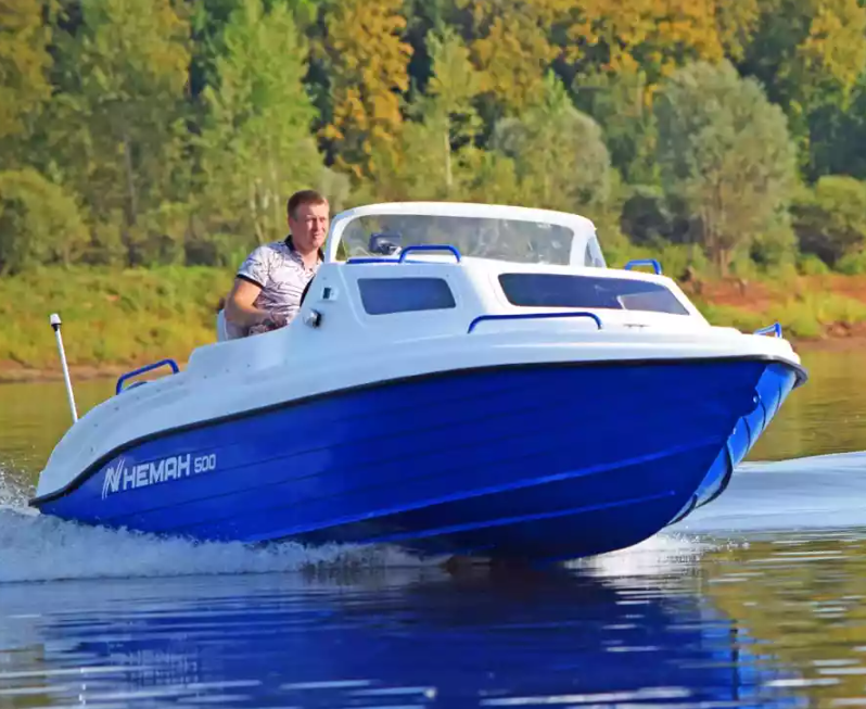 Комбинированный катер Neman-500 с каютой в Петрозаводске