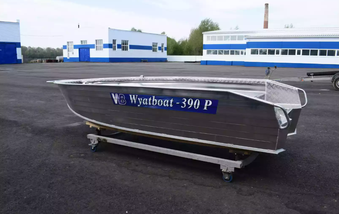 Алюминиевая лодка Wyatboat-390Р Увеличенный борт в Петрозаводске