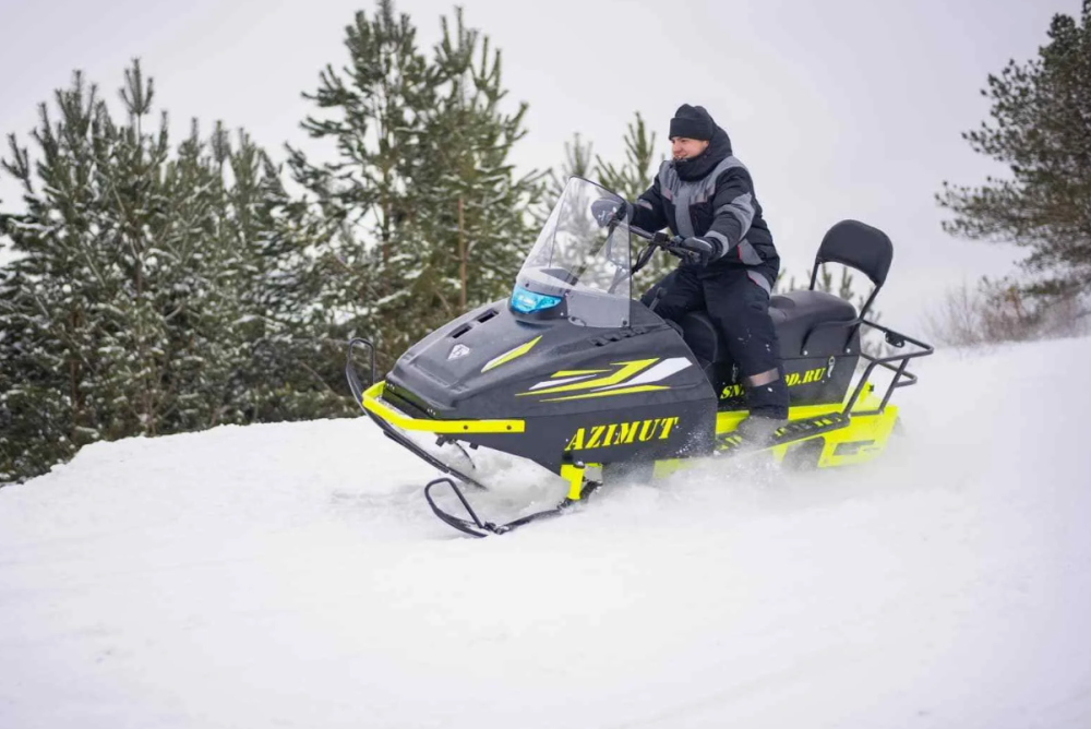 Миниснегоход Бурлак Азимут 24 л.с. , эл.запуск, реверс, тормоз гидравл, капот черный в Петрозаводске