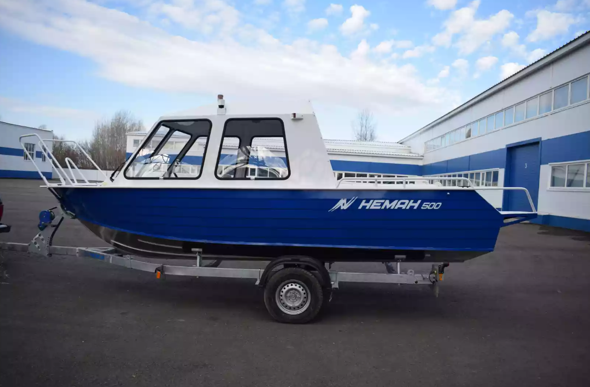 Алюминиевый катер Неман-500 (закрытая рубка) в Петрозаводске