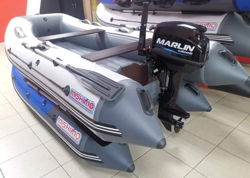 КОМПЛЕКТ ЛОДКА MISHIMO LITE 335 + МОТОР 9,8 Л.С. в Петрозаводске