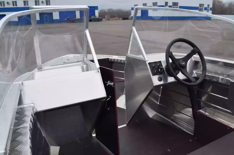 Алюминиевая лодка Wyatboat-390 DCM Увеличенный борт в Петрозаводске