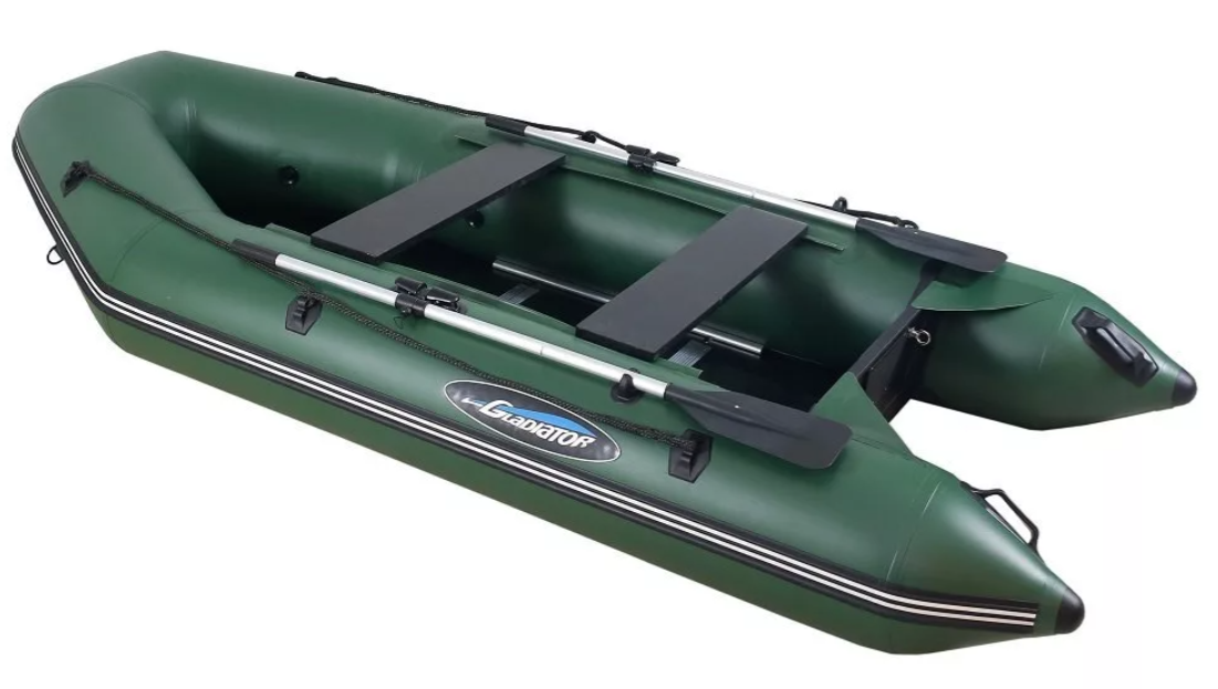 МОТОРНО-ГРЕБНАЯ ЛОДКА ПВХ GLADIATOR А 340 ТК С ФАНЕРНЫМ ПОЛОМ в Петрозаводске