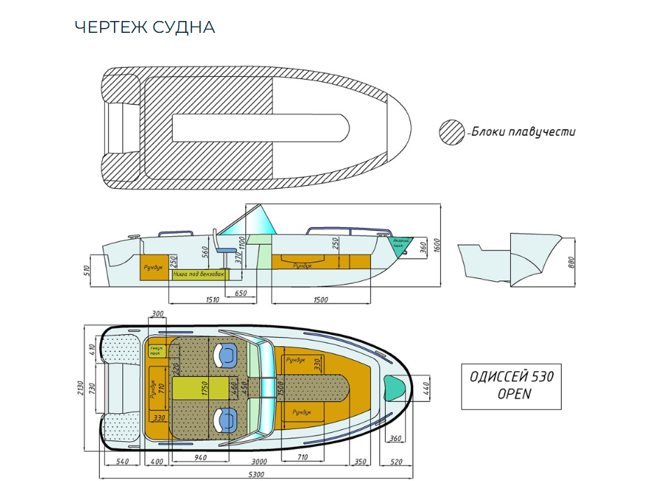 Стеклопластиковый катер Neman-530 Open в Петрозаводске