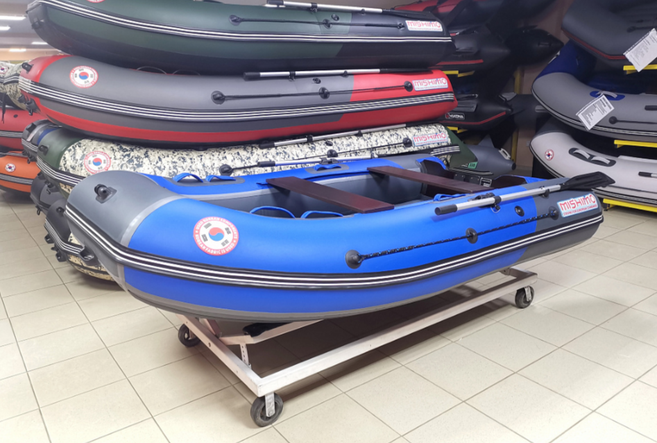 КОМПЛЕКТ Лодка MISHIMO PRO 350 + ЛОДОЧНЫЙ МОТОР MARLIN MP 9.9 (20) AMHS PRO в Петрозаводске