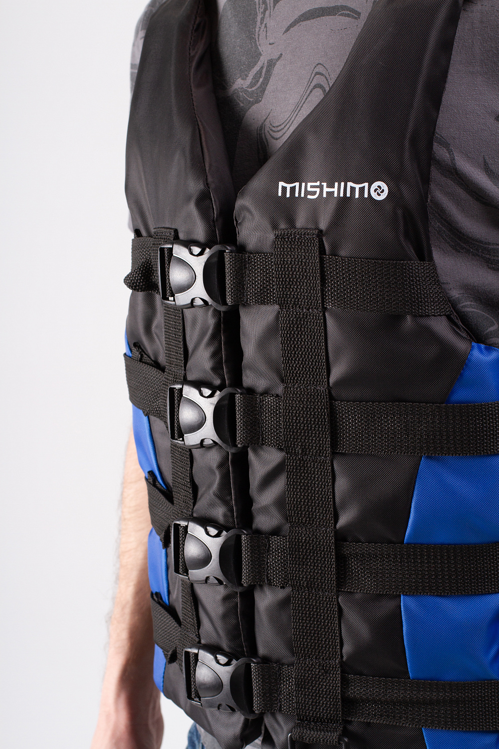 Жилет спасательный MISHIMO PRO Премиум качества Черно-синий в Петрозаводске