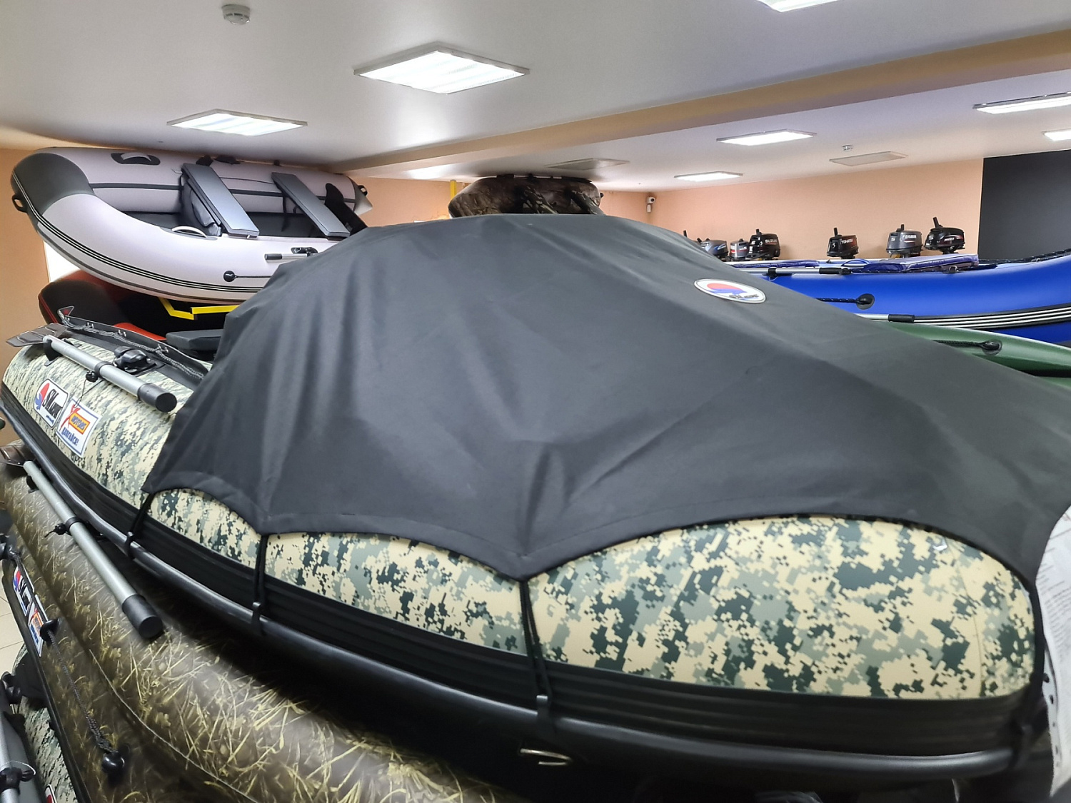 КОМПЛЕКТ НОСОВОГО ТЕНТА К ЛОДКЕ SMARINE AIR MAX 380 ЧЕРНЫЙ в Петрозаводске