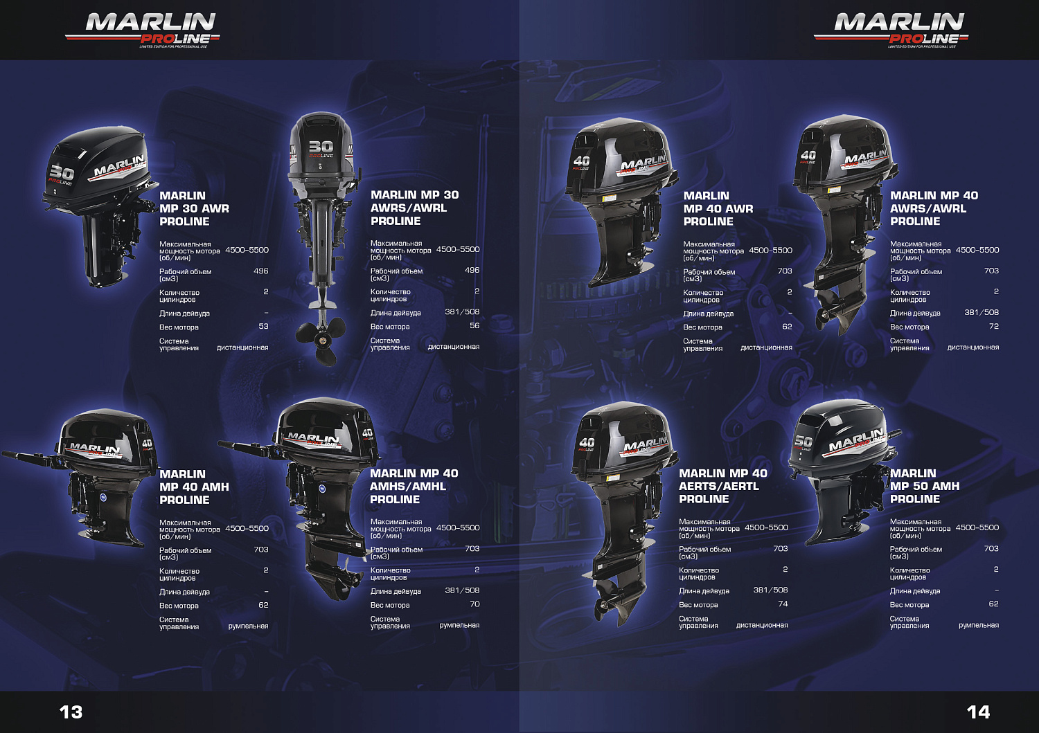 Лодочный мотор MARLIN PROLINE MP 50 AMHS в Петрозаводске